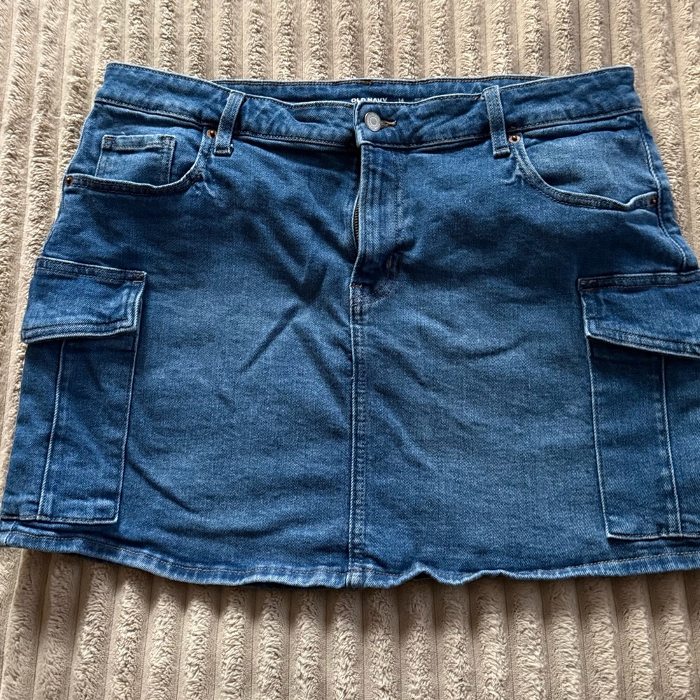 Old Navy Denim Mini Skirt with Pockets